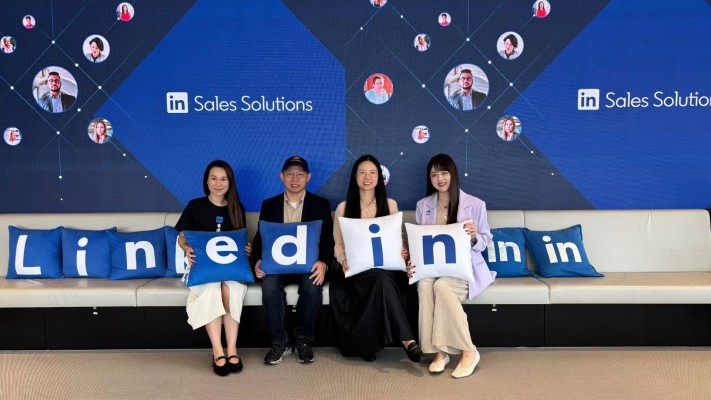 乐贸团队在LinkedIn香港交流合影